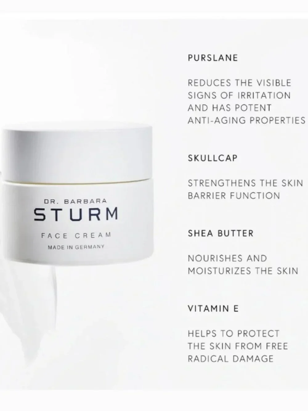 Dr.‎ Barbara Sturm Molecular Cosmetic Face Cream 3.5 mL Mini | NEW | MSRP $40